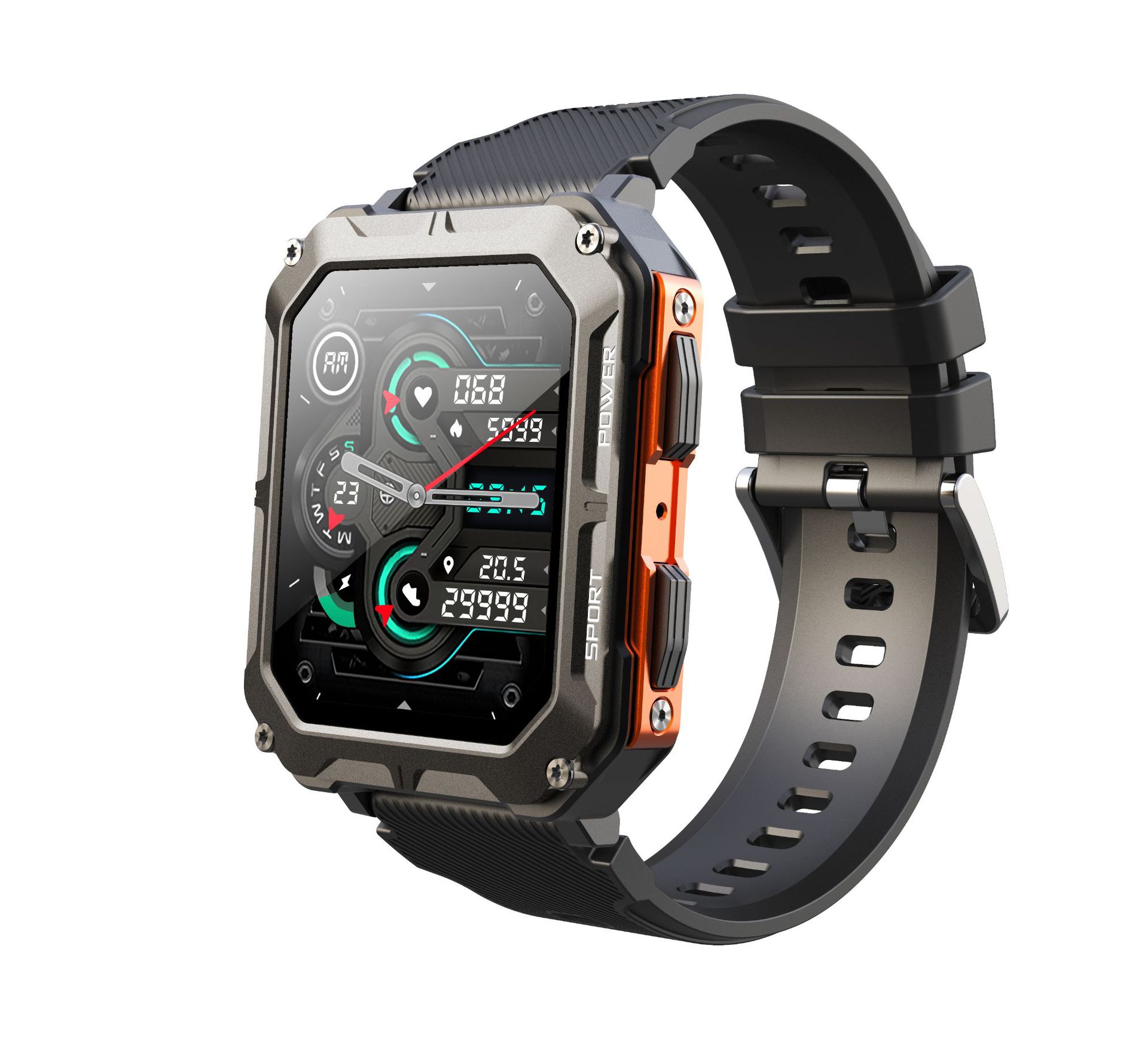 New C20pro Smart Watch 1.83-Inch with Call Three-Proof Outdoor Sports Heart Rate Blood Oxygen Detection