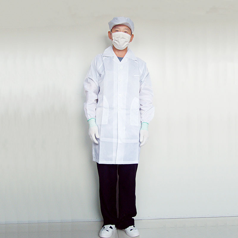 防静电工作服连体防尘衣工厂车间无尘全套连脚一体洁净服连帽大褂