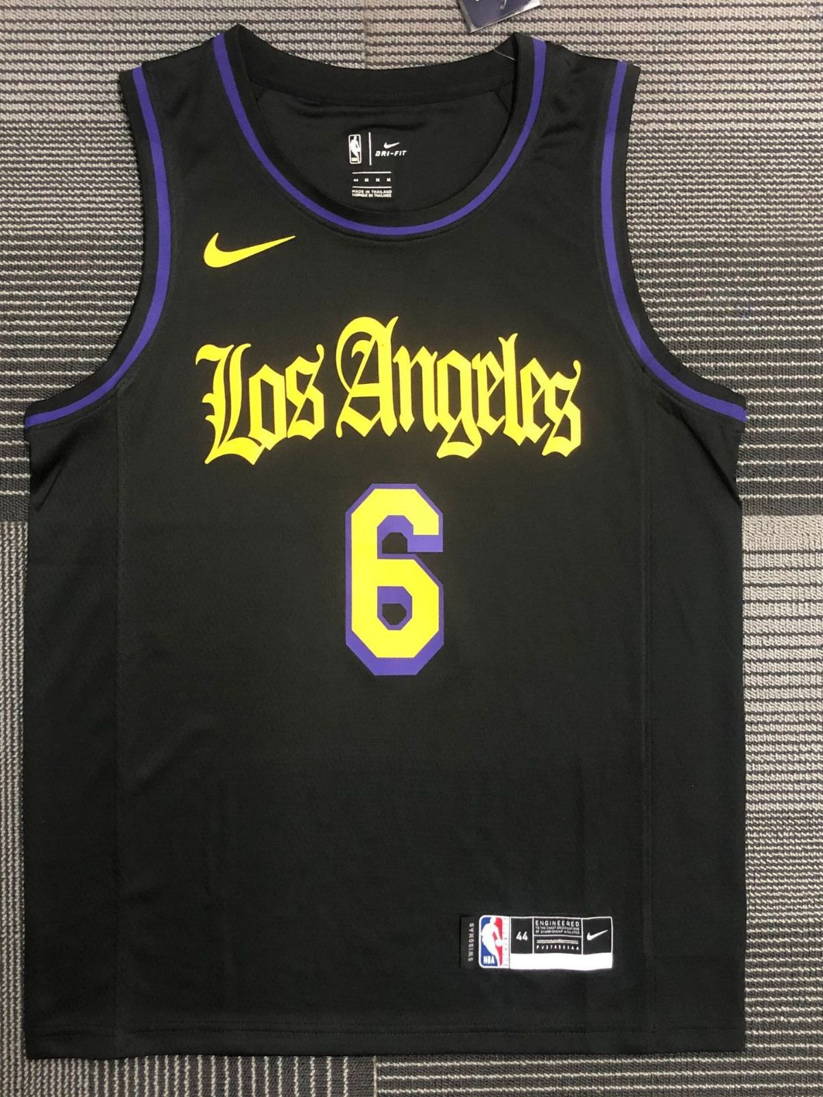 湖人队 黑拉丁 6号 詹姆斯8号 科比 0号 尼克杨3号 戴维斯nba球衣