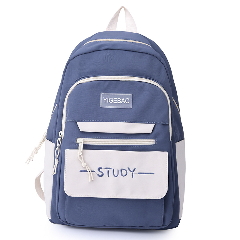 Schoolbag Female Junior High School Student High School Student Korean College Student Girl's Backpack Middle School Student Large Capacity Backpack Wholesale