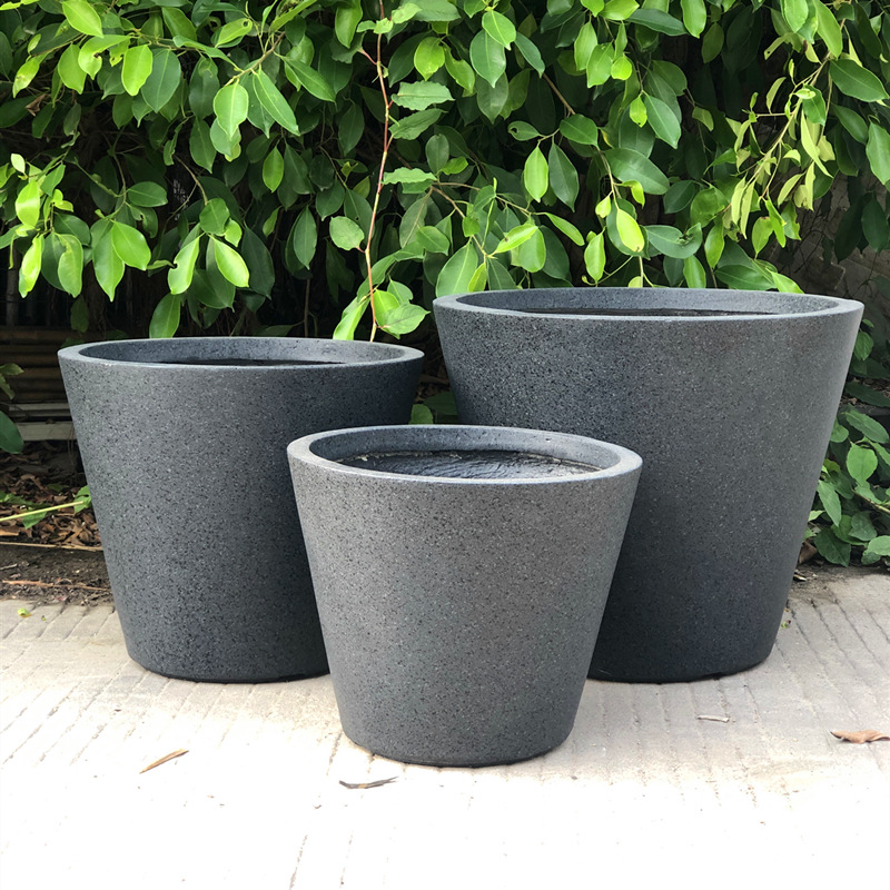 简欧风格镁泥花盆 户外创意氧化镁水泥花盆批发