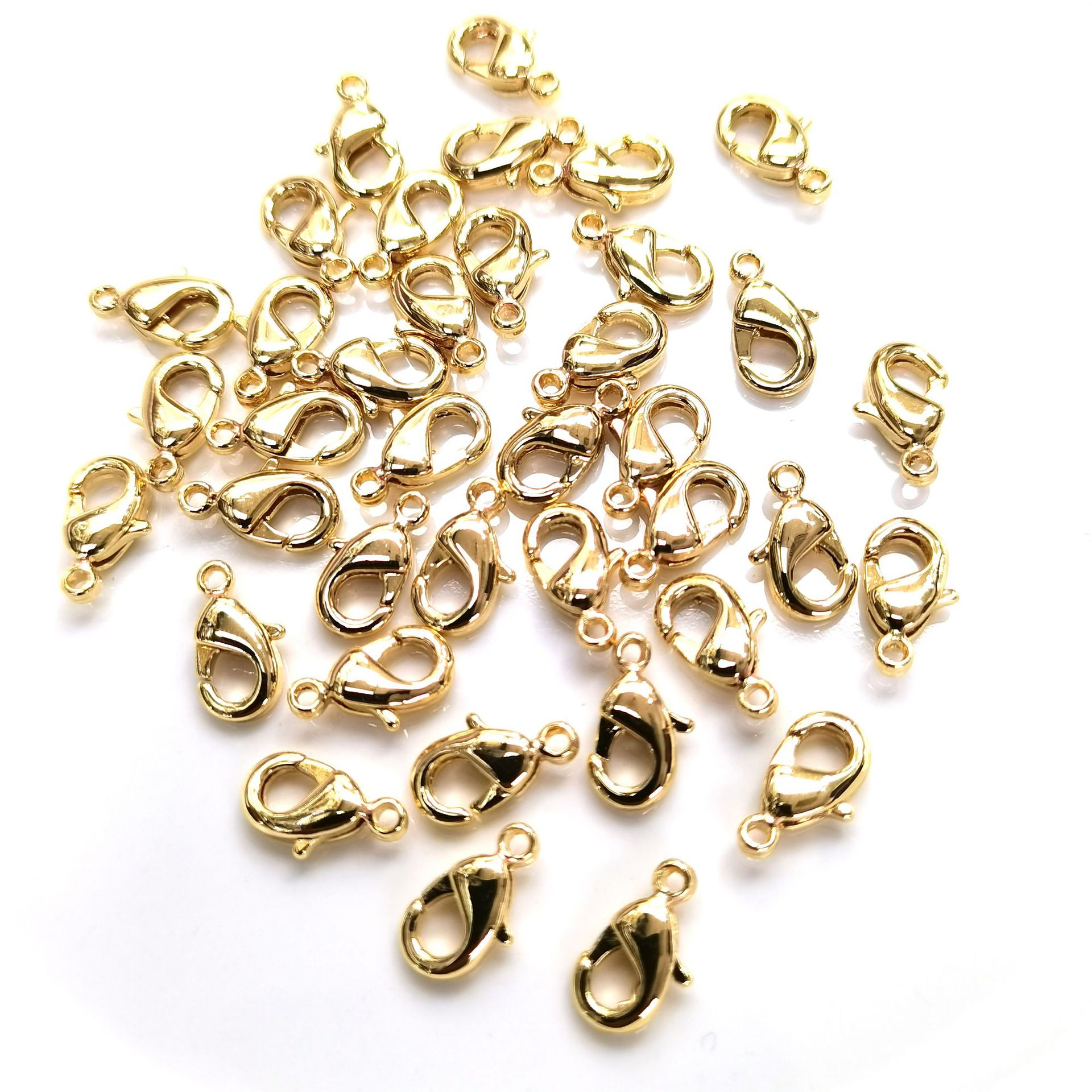 14k包金保色龙虾扣 diy手工饰品配件 项链手链连接收尾扣弹簧扣