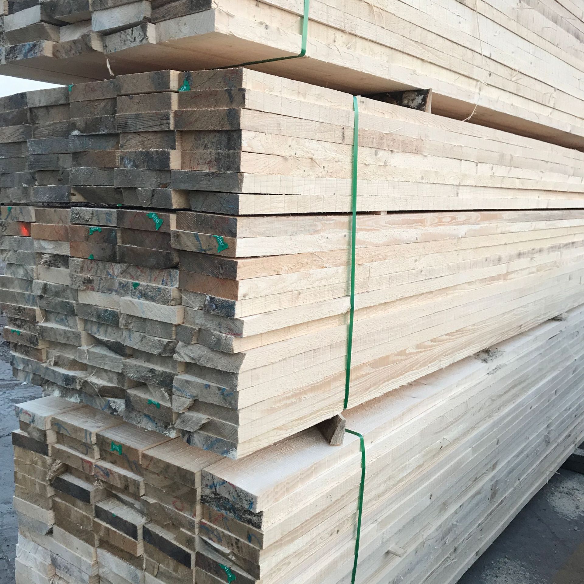 多层建筑模板定 制木跳板落叶松木建筑模板木材木架板商洛厂家