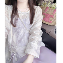 新中式中国风女装绝美漂亮紫色醋酸吊带连衣裙子套装2024早春新款