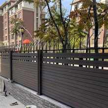 塑木围挡 庭院别墅家庭木塑围栏围墙栅栏提供安装指导