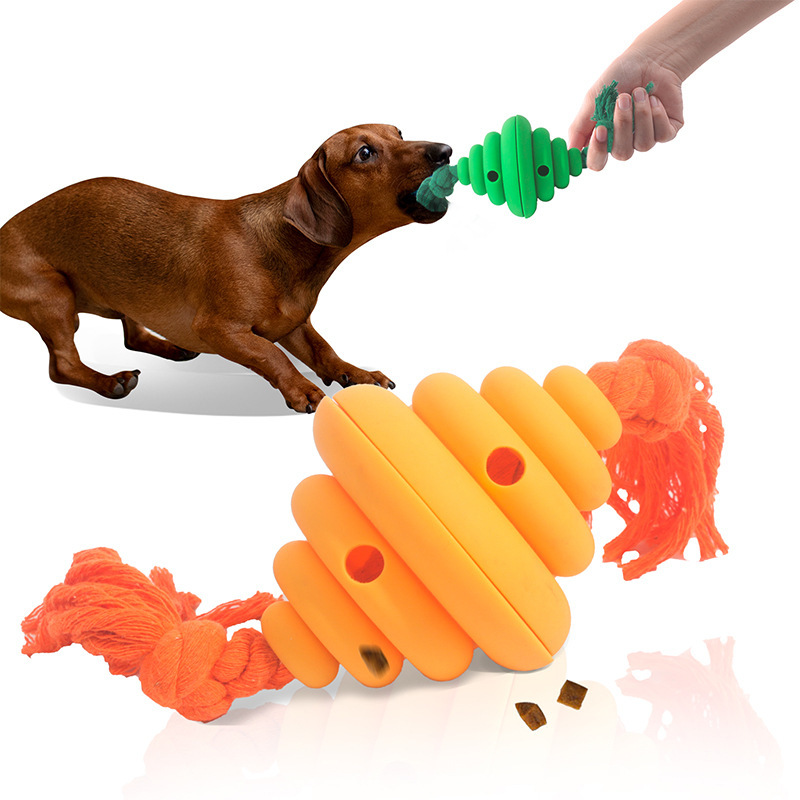 Cross-Border Pet Supplies Toy Dog Food Dropping Ball Honeycomb Anti-Tearing Rope Pet Interactive Tossing Outdoor Toys