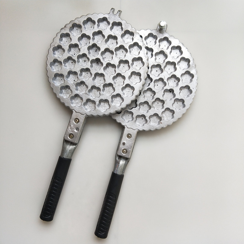 37个梅花形小蛋糕模具蛋糕夹一口香蛋糕机火烤蛋糕板商用加厚款批