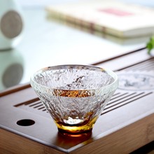 纯手工耐高温玻璃茶杯 玻璃茶具单杯 日本主人品茗杯个人杯泡茶杯