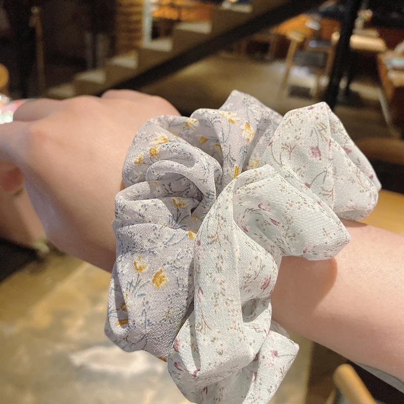 小清新大肠圈扎头发圈皮筋女简约ins森系橡皮筋头绳韩国头饰现货