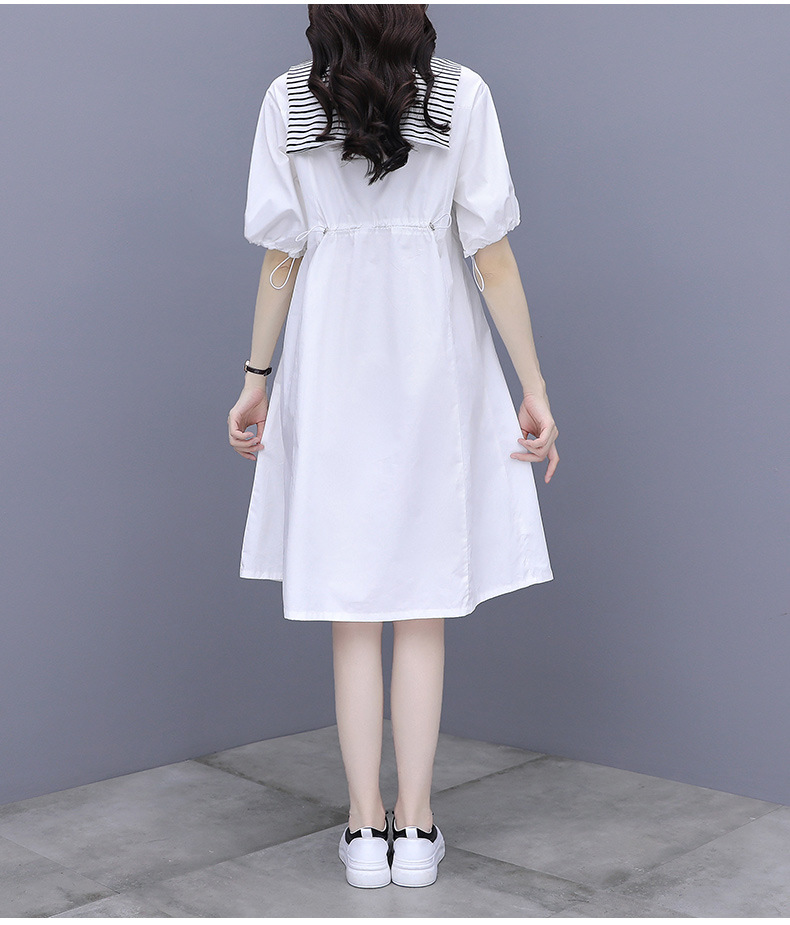 披肩连衣裙女2021年夏季少女温柔风初恋裙子宽松衬衣中长款娃娃裙