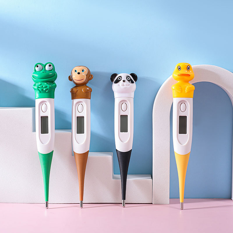English Cartoon Electronic Soft Head Thermometer Household Human Underarm Digital Thermometer Children Accurate Thermometer