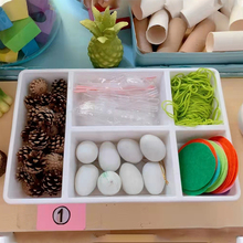 462美工区幼儿园美术画室分格分类收纳盒塑料水彩笔马克笔蜡笔多