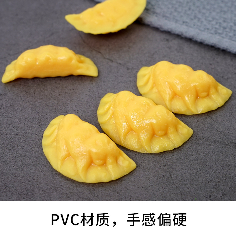 Factory Direct Sales Simulation Egg Dumplings Fake Dumplings Hotpot Ingredient Spicy Hot Food Side Dish Model Toy Children's Food