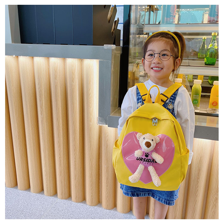 New Kindergarten Schoolbag Lightweight Anti-Lost Boys and Girls Ins Cute Bear Baby Children Backpack Fashion