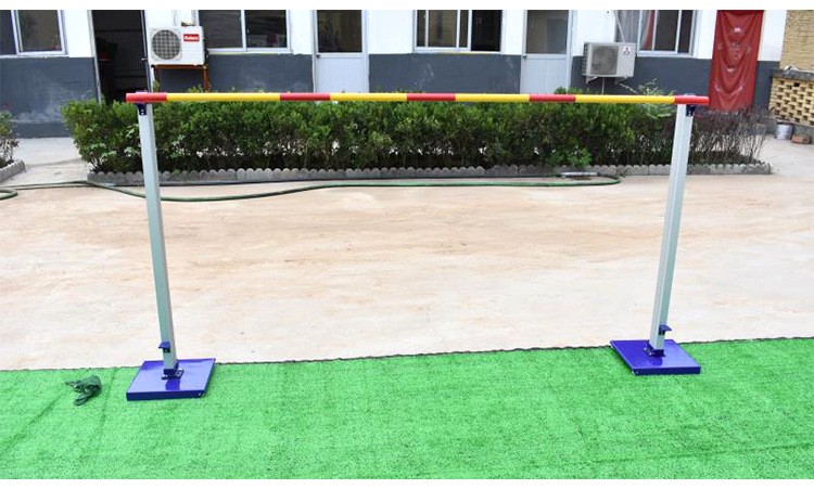 比赛跳高架铝合金可升降加厚底座移动式跳高架子运动训练器材