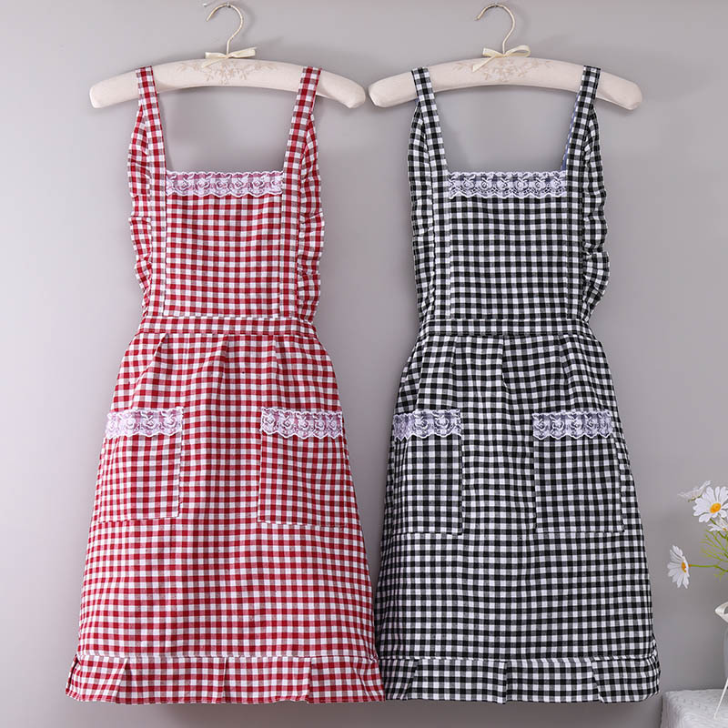 Cotton Apron Double-Layer Thickened Princess Household Kitchen Sleeveless Waterproof Apron Customized Printing Wholesale Advertising Apron Manufacturer