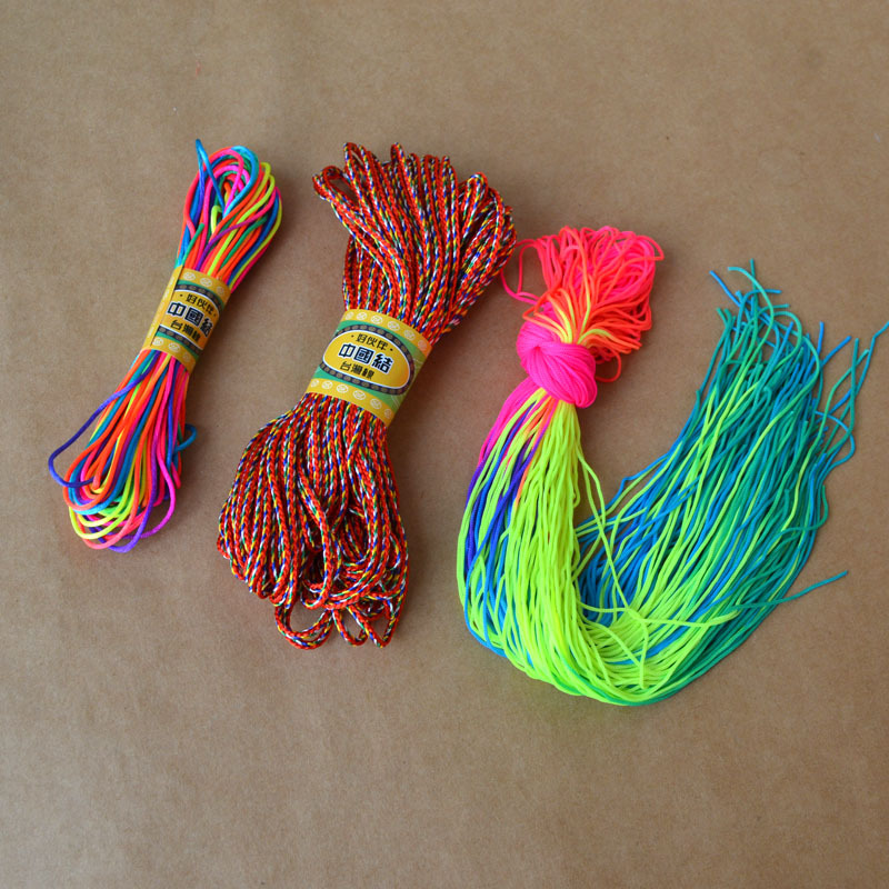 端午节五彩绳手工编织diy手链手绳材料挂绳五色线绳子鸡蛋兜线材