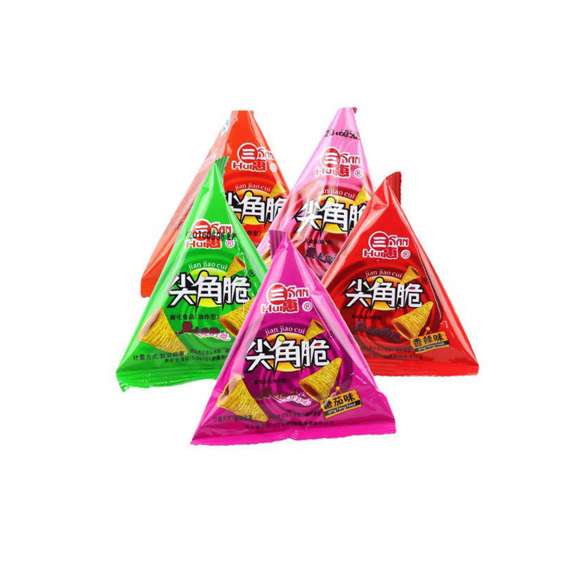 异形铝箔袋脆角土豆片三角形薯片包装袋脆片休闲零食包装袋