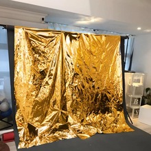 ins银色反光镜面纸水波纹反射纸pvc锡膜纸背景布影楼摄影拍照道具