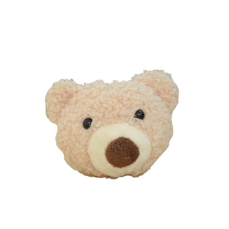 泰迪熊头挂件毛绒玩具包包挂饰小熊鞋头服装辅料装饰配件公仔批发