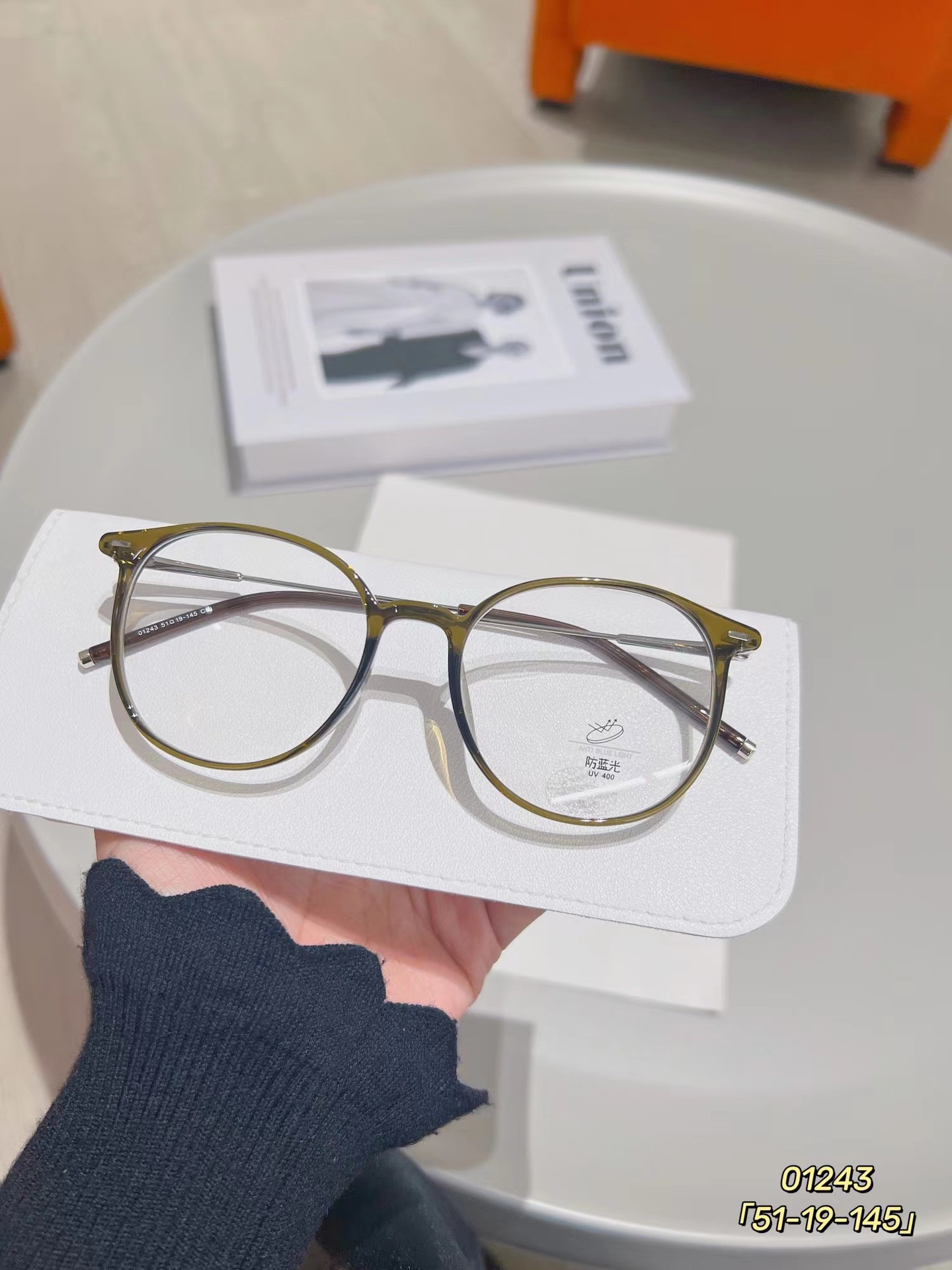 小红书奶茶眼镜框女轻小框tr90腮红近视眼镜青木灰色防蓝光镜架男