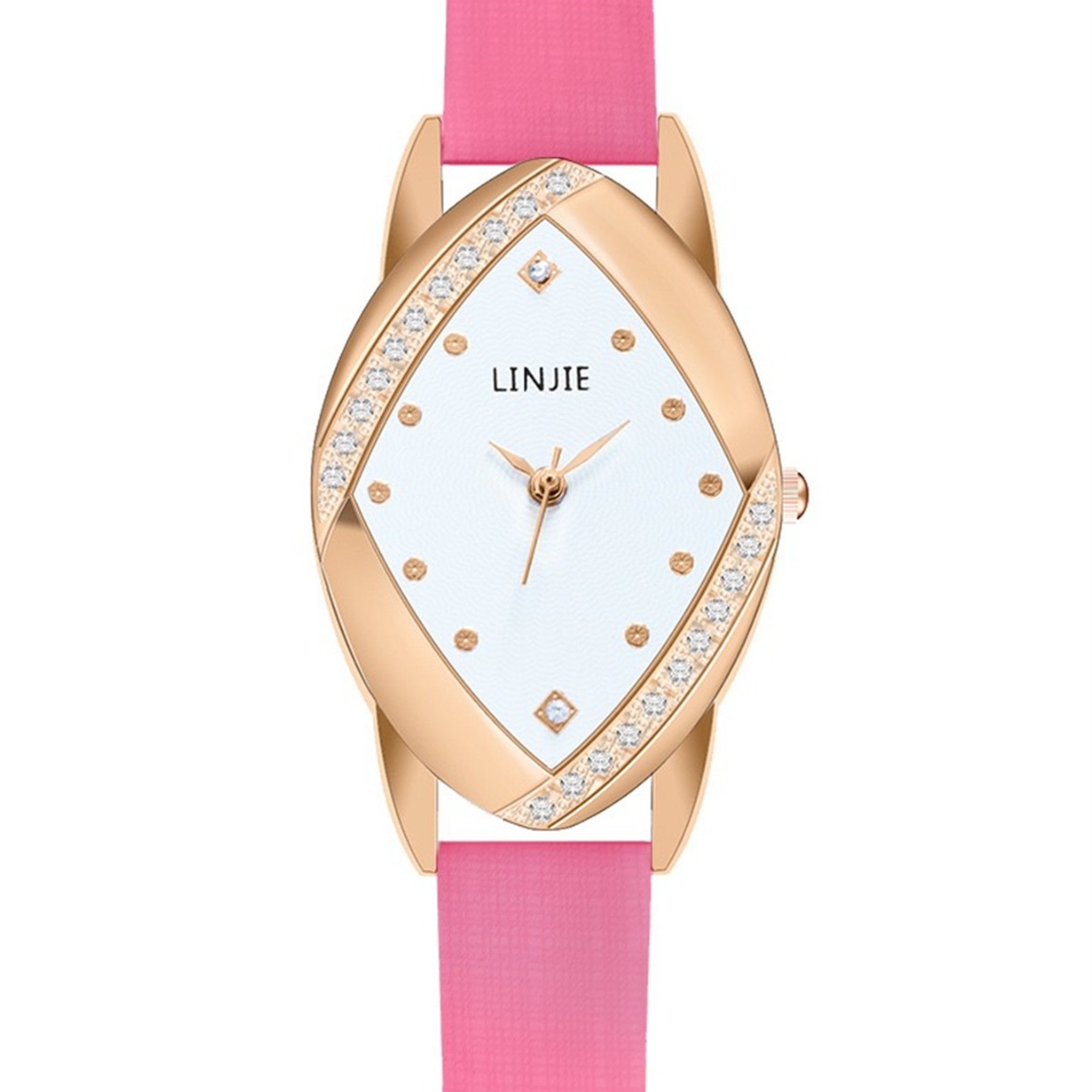 New Creative New Simple Belt Diamond Diamond Dial Light Luxury Casual Women's Quartz Watch Female Good-looking