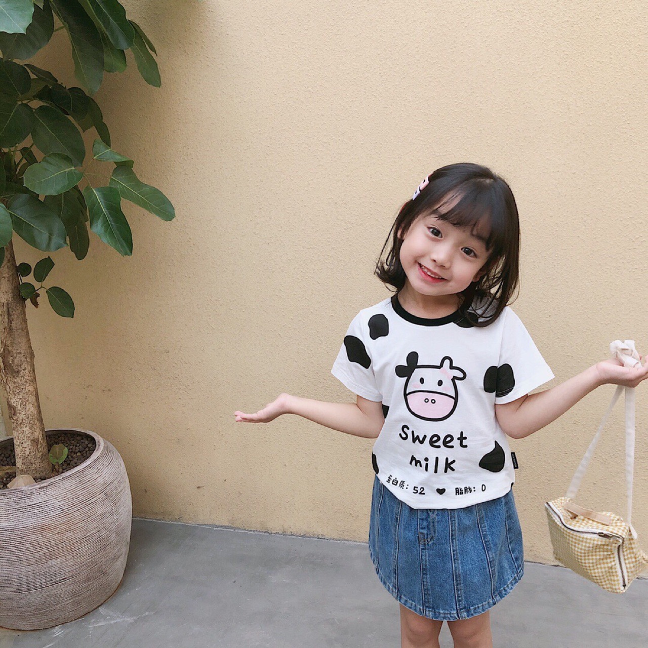 少不了可爱的小奶牛呀~商品描述是否跨境出口专供货源是适合身高110cm