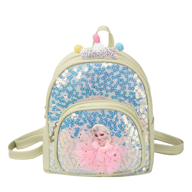 Kindergarten Schoolbag Little Girl Children Backpack 3-6 Years Old Big and Small Class Trendy Cute Sequined Princess Girl Backpack