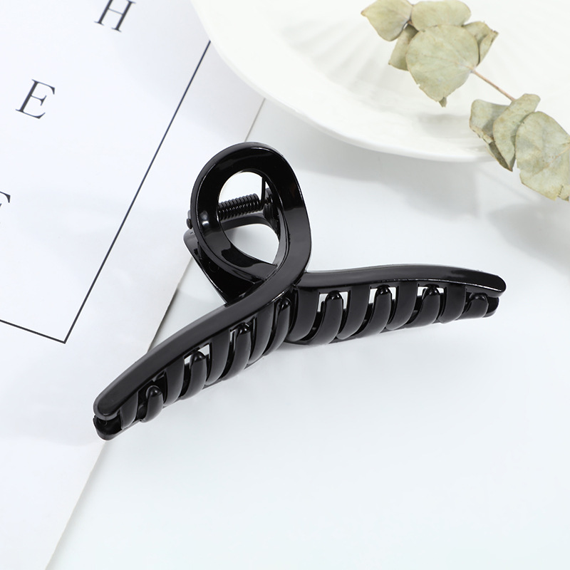 塑料发夹头发夹子樱桃发饰盘发小抓夹爪夹发爪爪夹鲨鱼夹大号批发