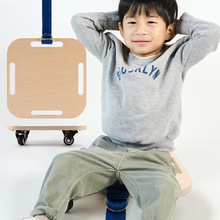 跨境木制儿童滑轮平衡小板车