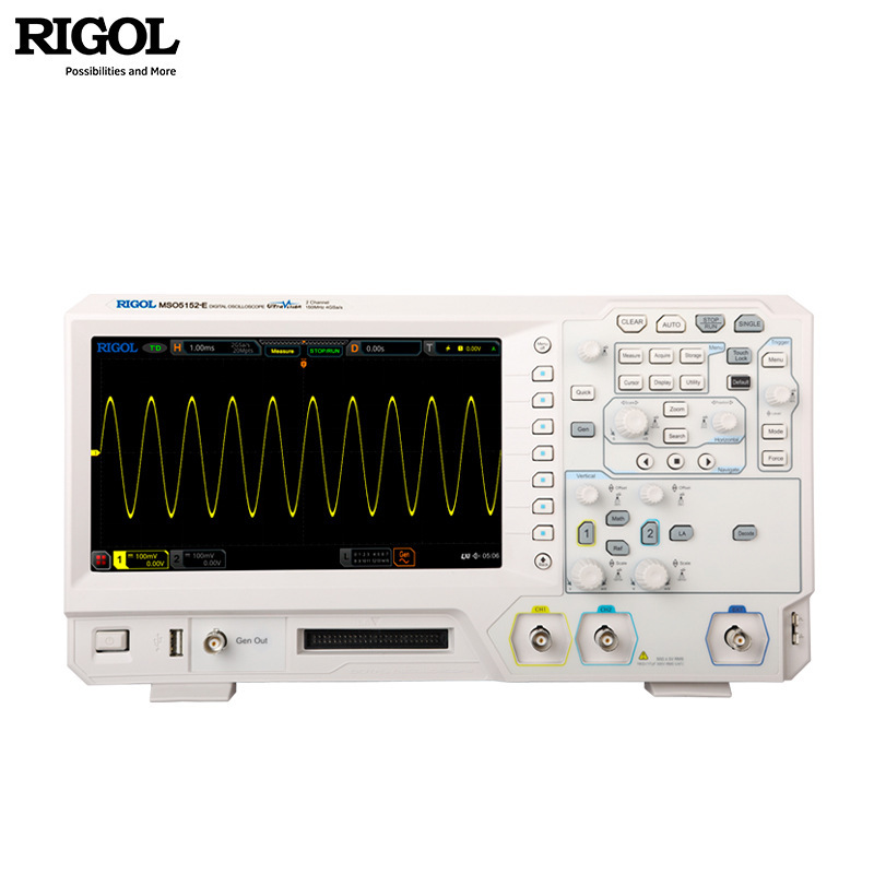 普源rigol数字示波器mso5152-e双通道150m 4g采样率 逻辑分析功能