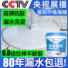 屋顶防水补漏专用涂料楼顶房顶堵漏王外墙裂缝漏水沥青材料防漏智