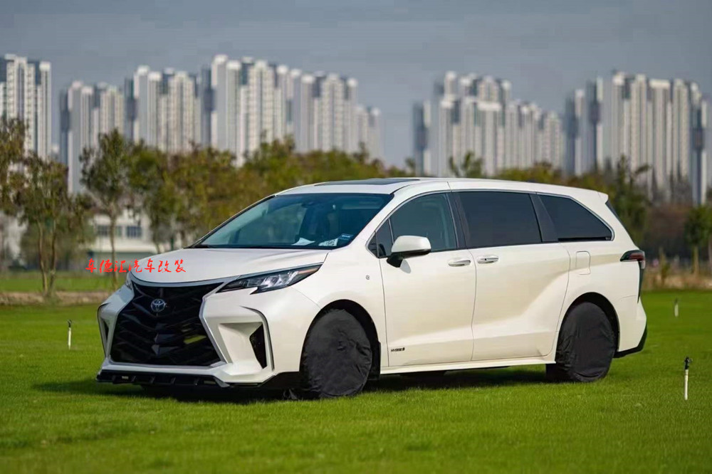 适用于丰田新款塞纳改装sienna梦幻版大包围 中网套件 前后保险杠