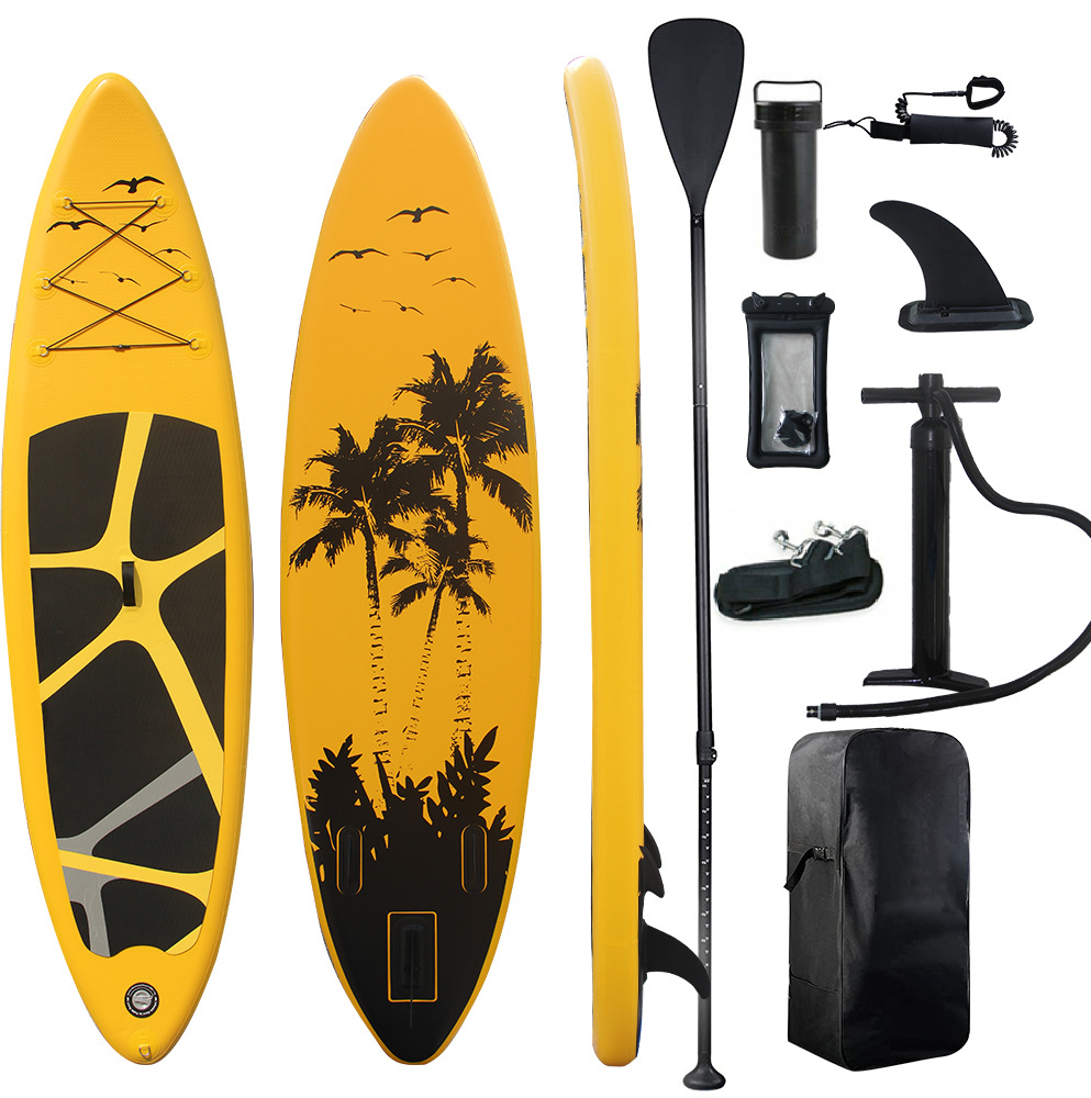 现货户外划水板水上运动桨板冲浪风筝滑水板充气式浆板sup冲浪板