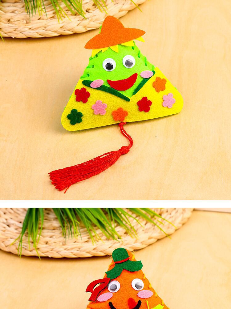 端午节不织布diy手工香包粽子 幼儿园节日趣味香囊挂饰礼物玩具