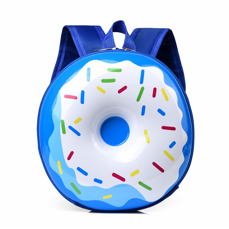 Children's Schoolbag New Cartoon Cute Doughnut Backpack Kindergarten Boys and Girls Lightweight Rainbow Creative Backpack