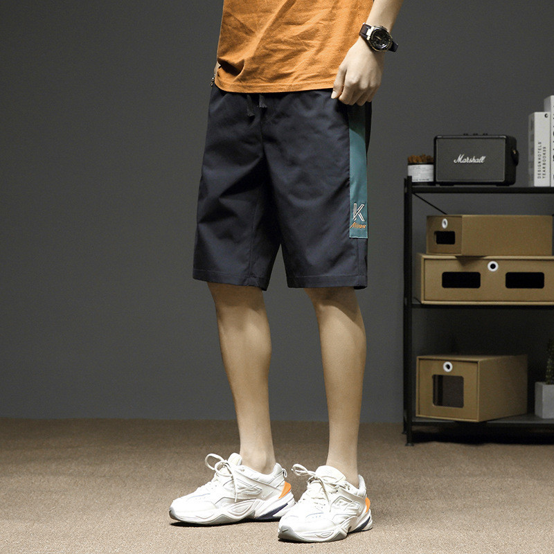 短裤男士裤子夏季潮牌休闲百搭运动马裤宽松直筒薄款家居五分中裤