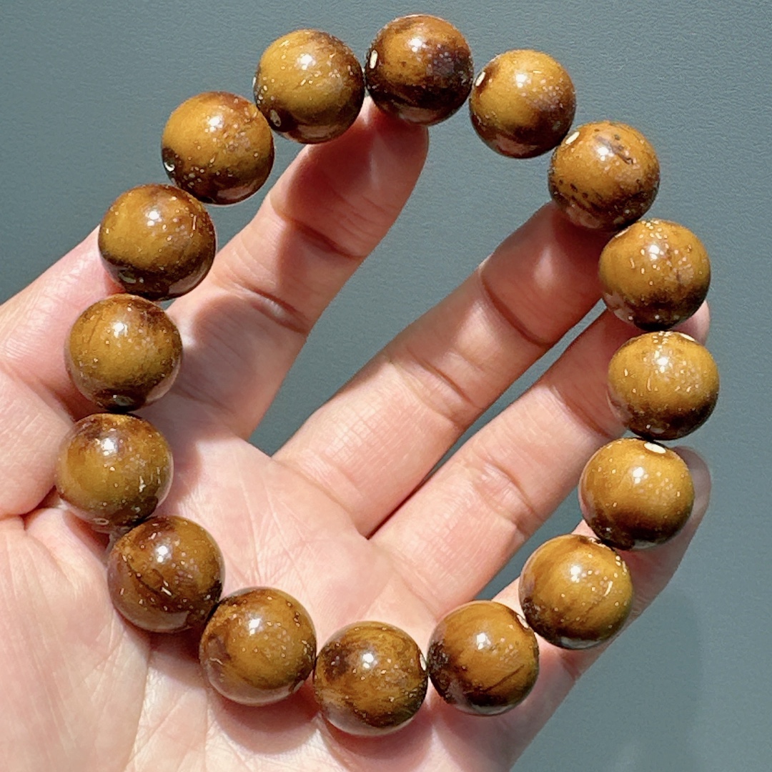 招财紫金鼠光珠菩提子正圆精挑老料佛珠念珠文玩绕指柔手串男盘玩