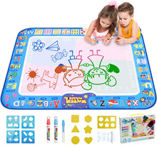 亚马逊益智玩具神奇儿童水画布 超大号画画垫写字板涂鸦儿童画板