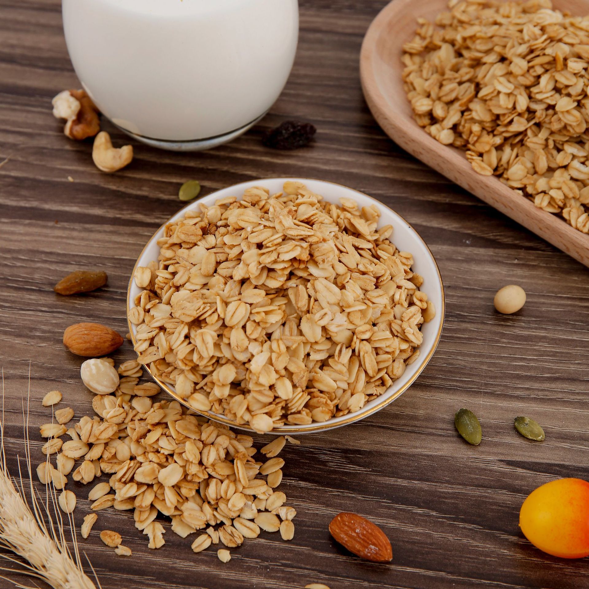 理想澳洲进口原粮即食谷物燕麦 烘焙燕麦片 25kg/袋