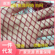 红色尼龙网箱 海洋养鱼网箱 网片耐用不伤鱼鱼苗网箱出口朝鲜非洲