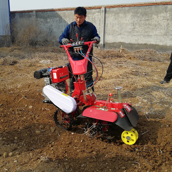 柴油开沟培土机 手扶葱姜开沟培土机 小型田园管理机