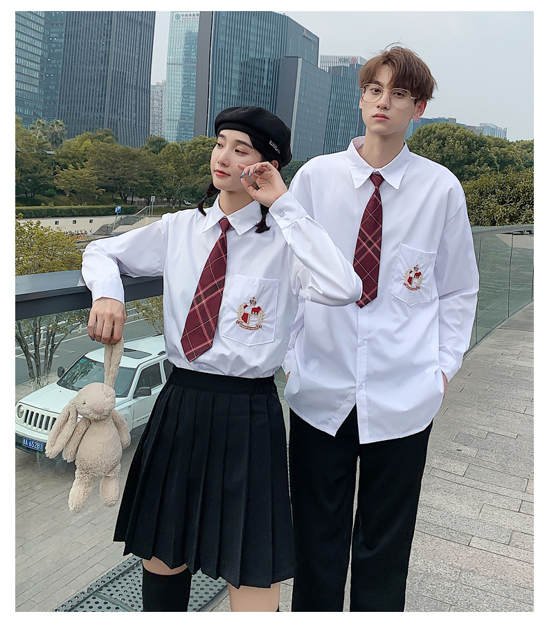 学院风dk制服一套jk校服西服韩版宽松黑色西装情侣装秋装潮流英伦