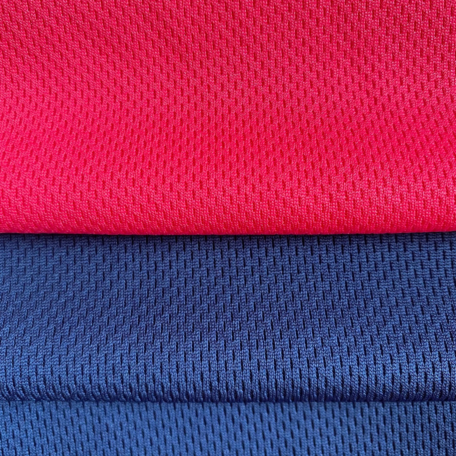 冰丝凉感运动t恤服装面料原纱速干coolpass鸟眼布 全涤快干针织布