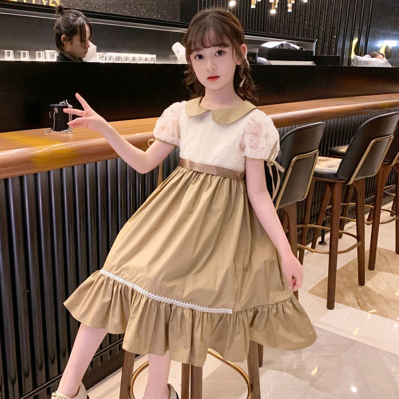 女童夏季洋气连衣裙2022新款小女孩的裙子漂亮夏装儿童网红公主裙