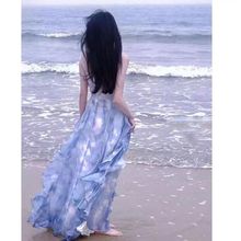 法式初恋抹胸吊带连衣裙仙女夏季超仙气质公主海边度假沙滩长裙子