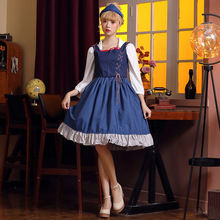 万圣节服装 欧美农场女孩短款牛仔裙电影舞台角色扮演 童话公主裙