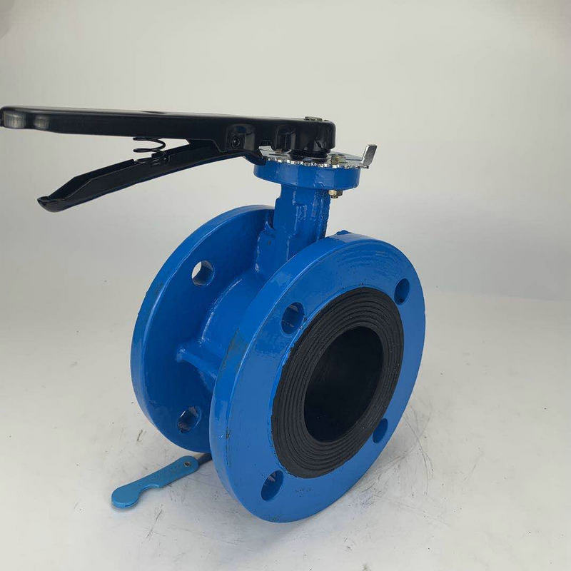 球磨铸铁蝶阀d41x-16q dn50涡轮法兰蝶阀蝶阀法兰软密封蝶阀