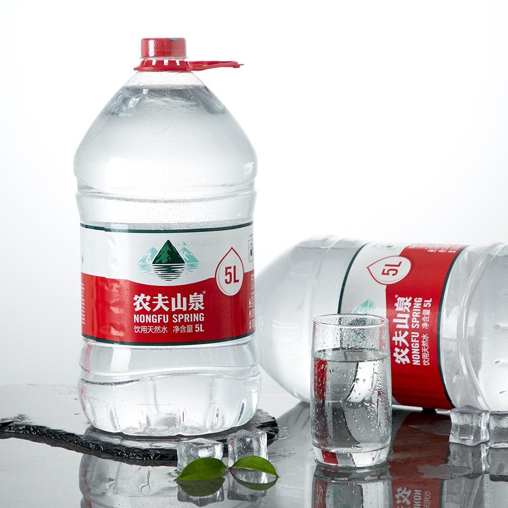 农夫山泉饮用天然矿泉水5l*4瓶装整箱 水机桶装水家庭办公饮用水