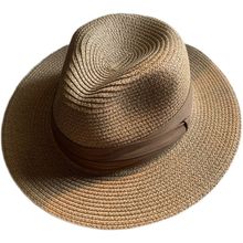 法式复古编帽女夏季防晒度假草帽英伦礼帽海边沙滩遮阳帽一件代发